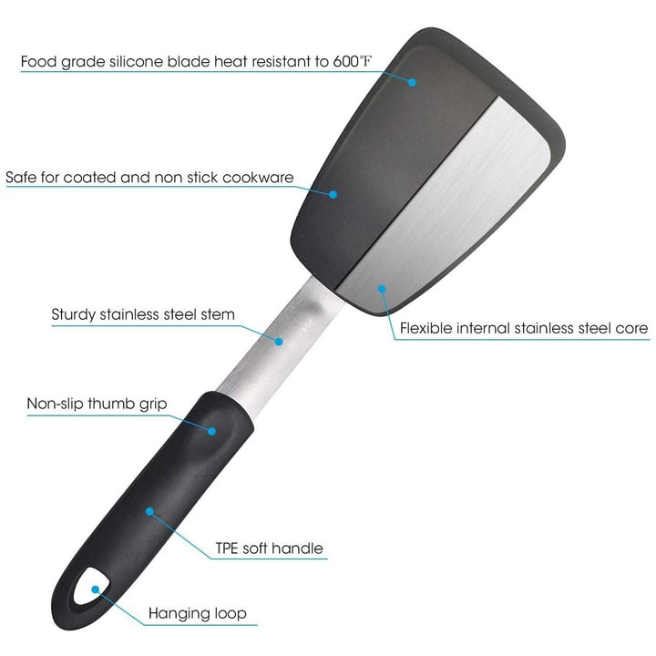 2-Pack: Unicook Flexible Silicone Spatula Image 4