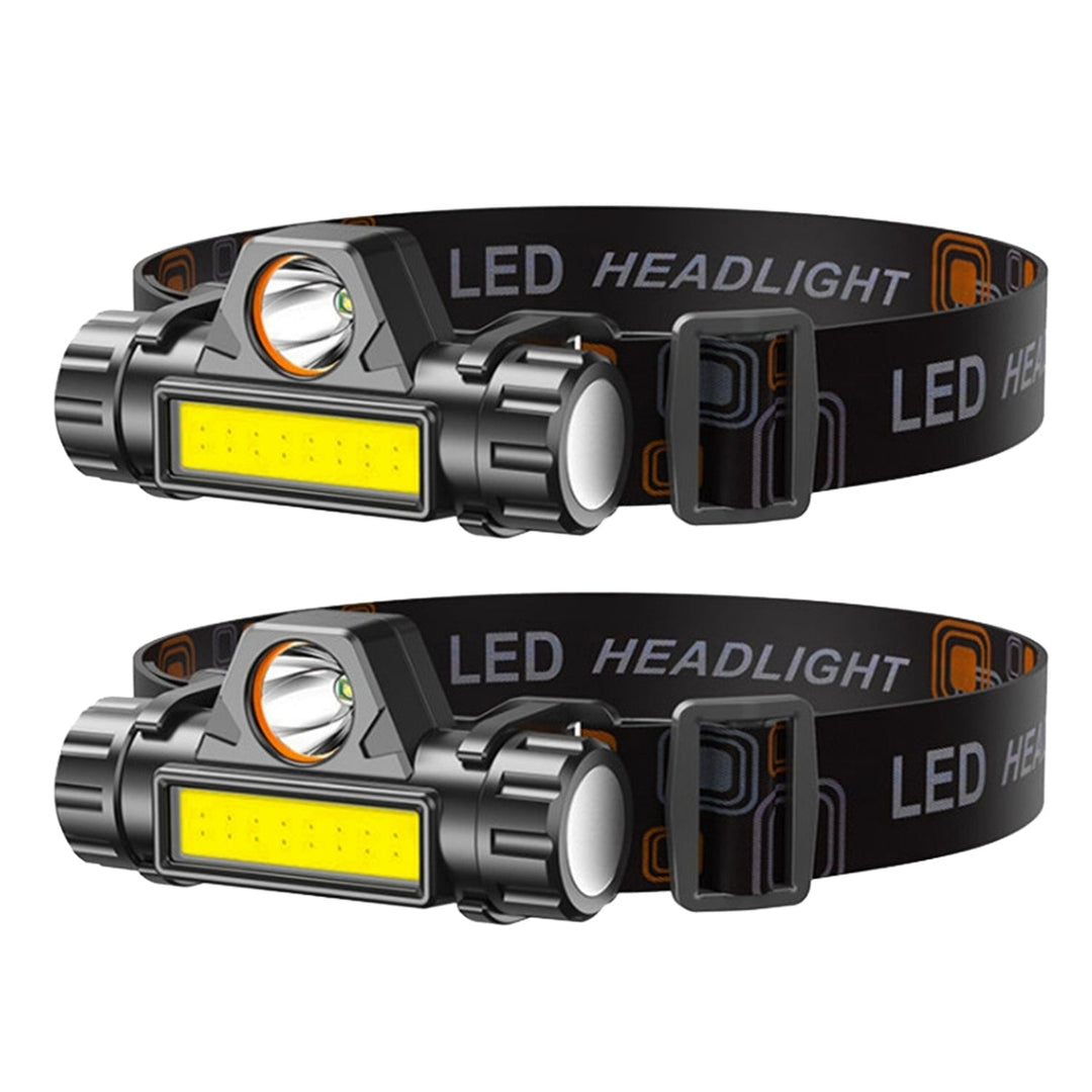 2-Pack: Waterproof Rechargeable Headlamp Image 1