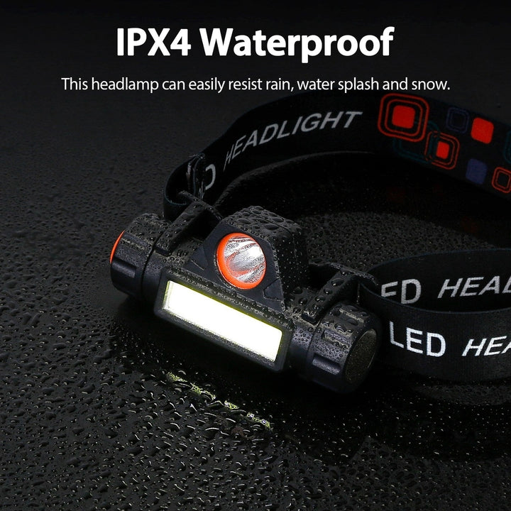 2-Pack: Waterproof Rechargeable Headlamp Image 11