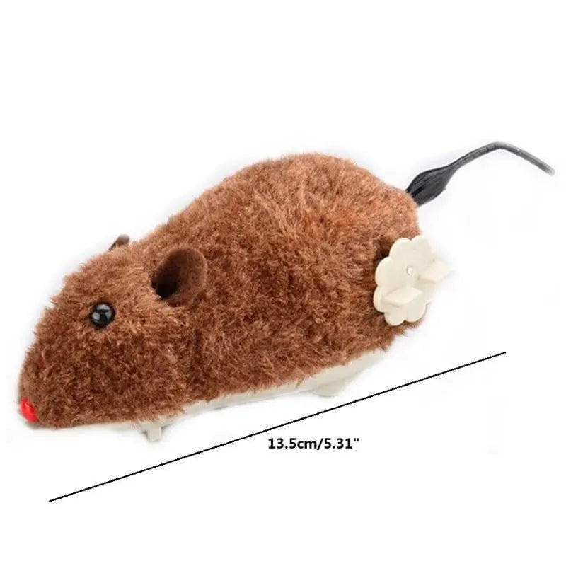 2-Pack: Wind Up Interactive Plush Mouse Toy Image 4