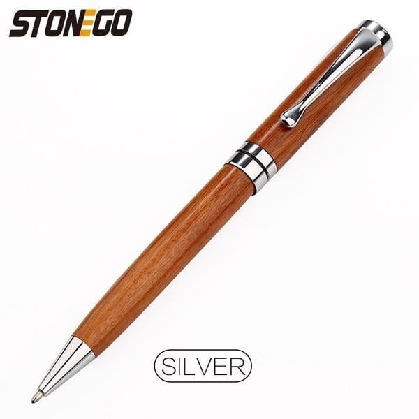 2-Pack: Wooden Twist Ballpoint Pen Image 2