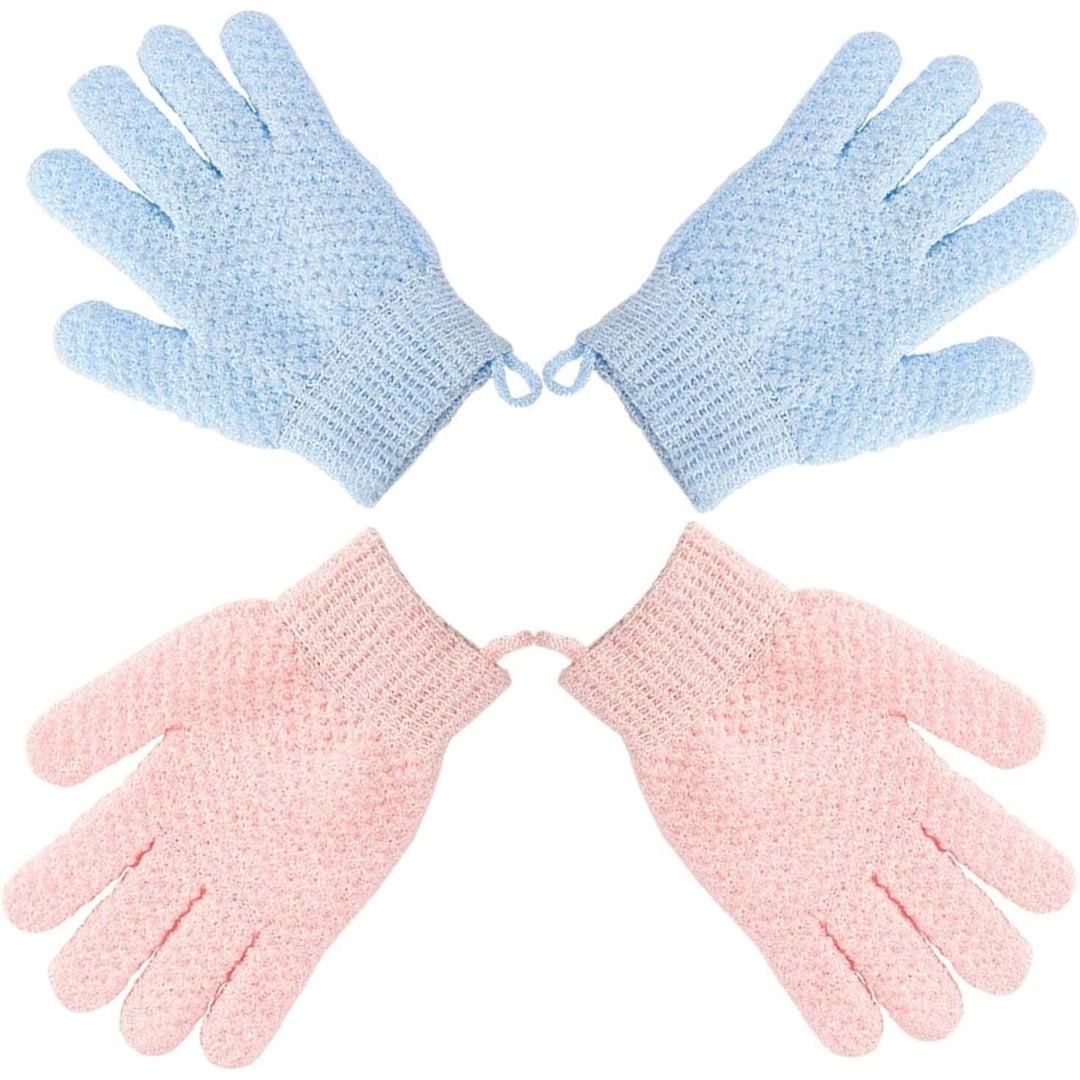 2-Pair: Exfoliating Bath Gloves Image 1