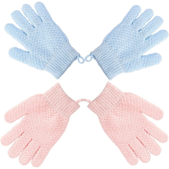 2-Pair: Exfoliating Bath Gloves Image 1