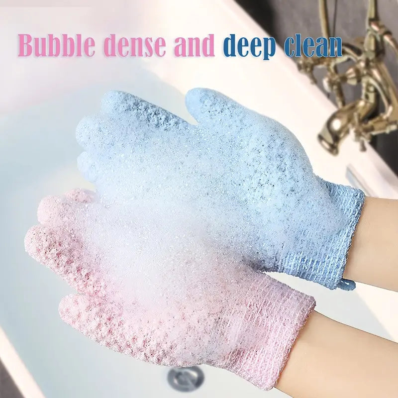 2-Pair: Exfoliating Bath Gloves Image 4