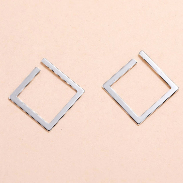 2-Pairs: Minimalist Geometric Drop Earrings Image 6