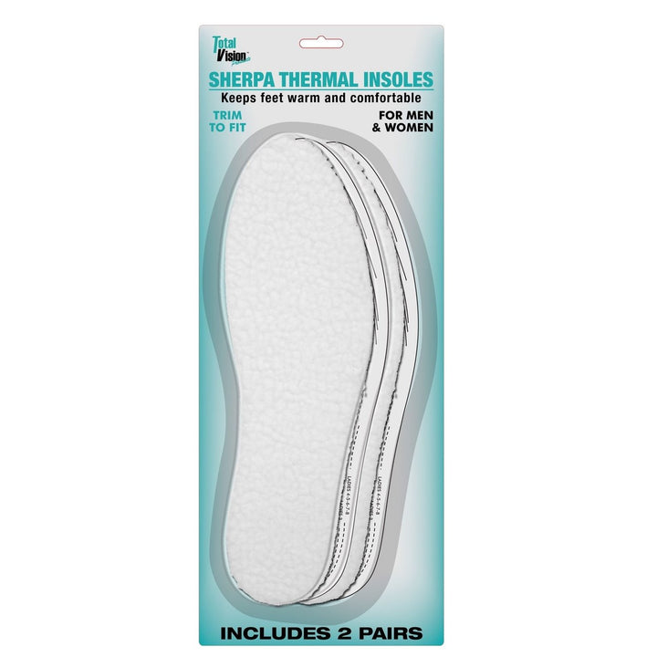 2-Pairs: Unisex Sherpa Thermal Insoles Image 2