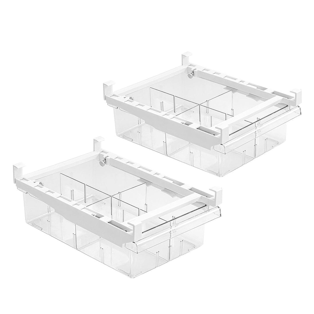 2-Piece: Refrigerator Egg Drawer 36 Egg Capacity Snap On Hanging Storage Tray Image 2