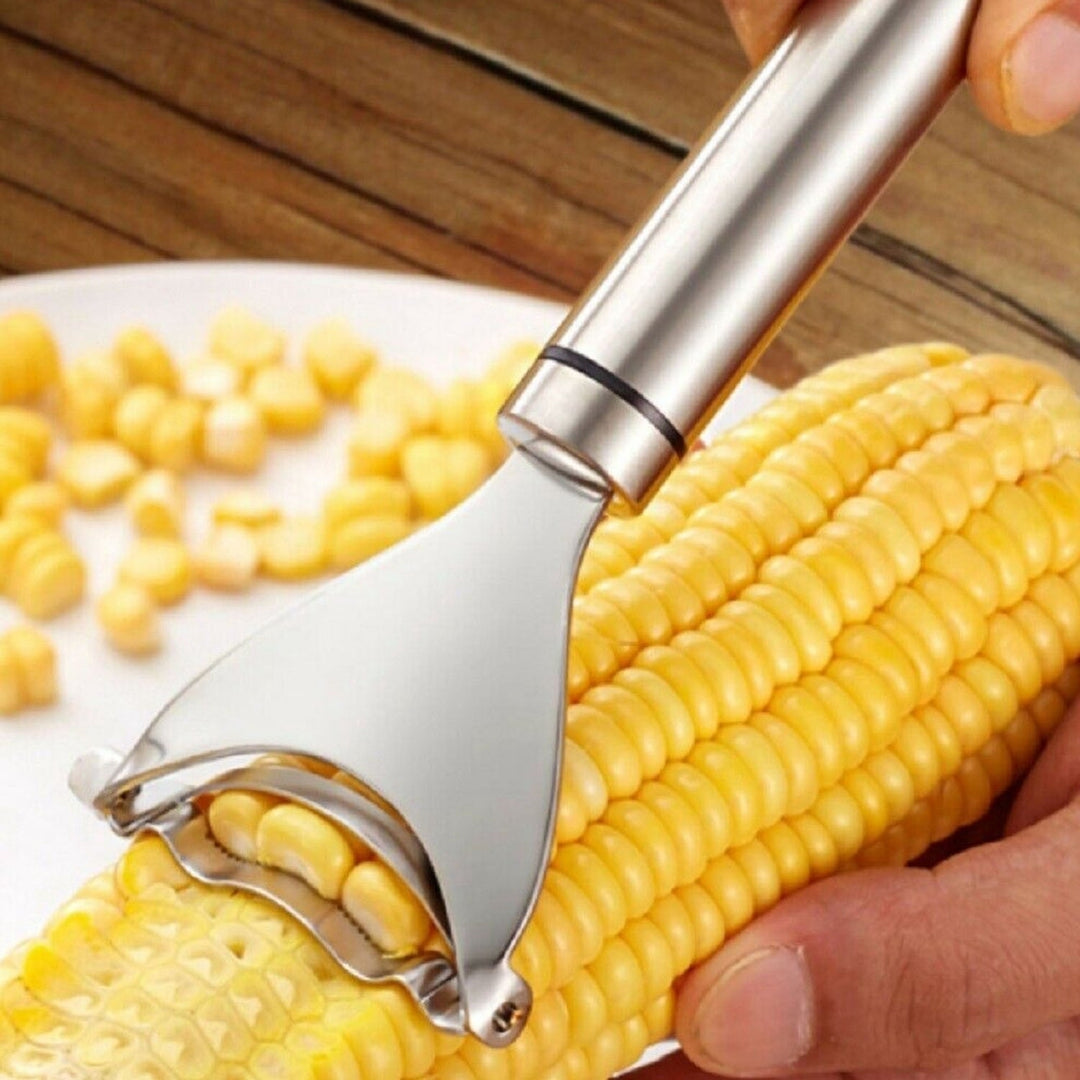 2-Piece: Stainless Steel Corn Cob Peelers Image 1