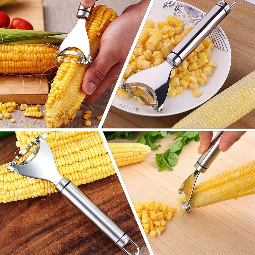 2-Piece: Stainless Steel Corn Cob Peelers Image 7