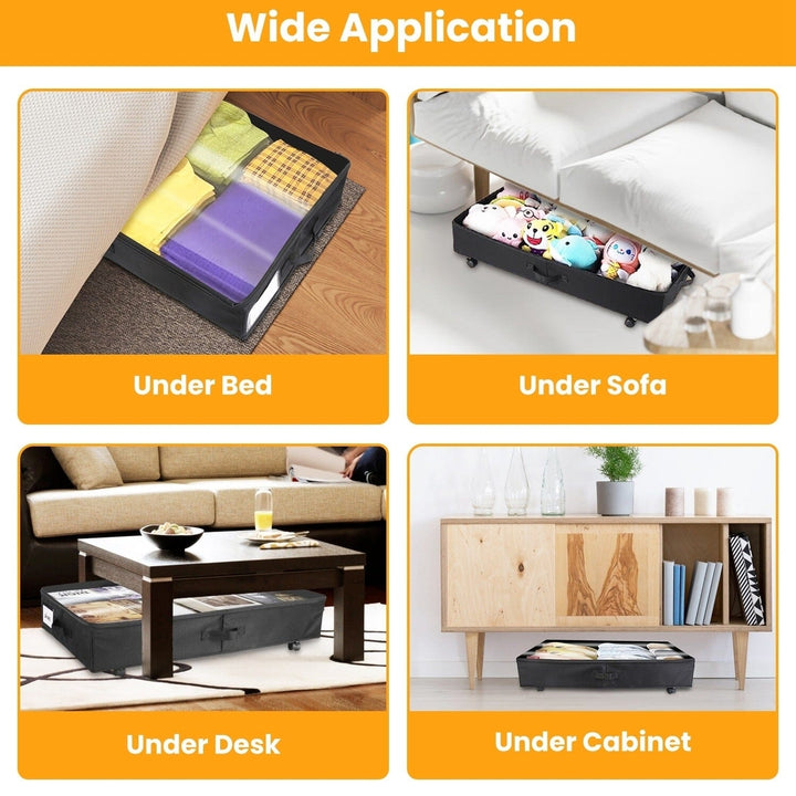 2-Piece: Under Bed Storage Container Image 11