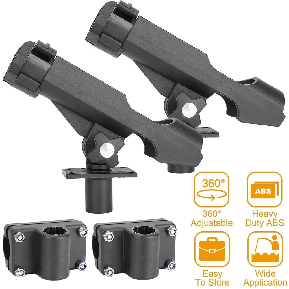 2-Pieces: Fishing Boat Rod Holders Image 2