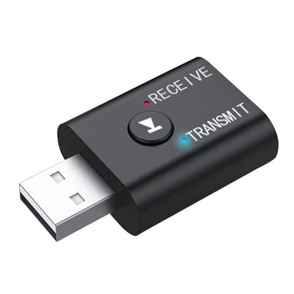 2-Piece: 2-in-1 USB Wireless Bluetooth Adapter 5.0 Transmitter Image 2