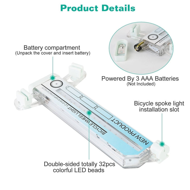 2-Piece: 32 LEDs Pattern Cycling Lights Image 4