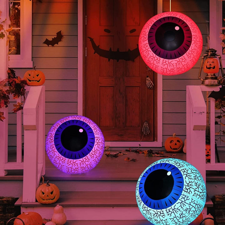 24-Inch Halloween Inflatable Ghost Eyeball Decor Image 6