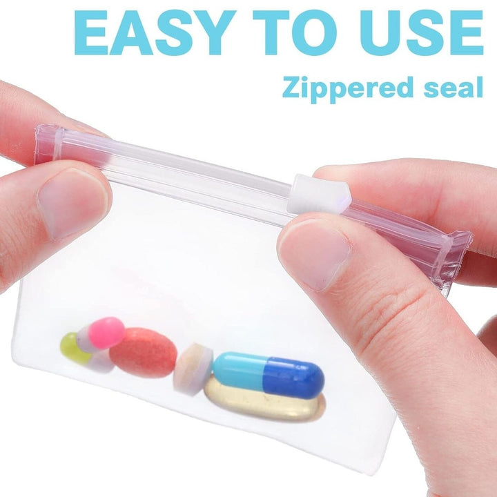 24-Piece: Zippered Pill Pouch Bags Image 4