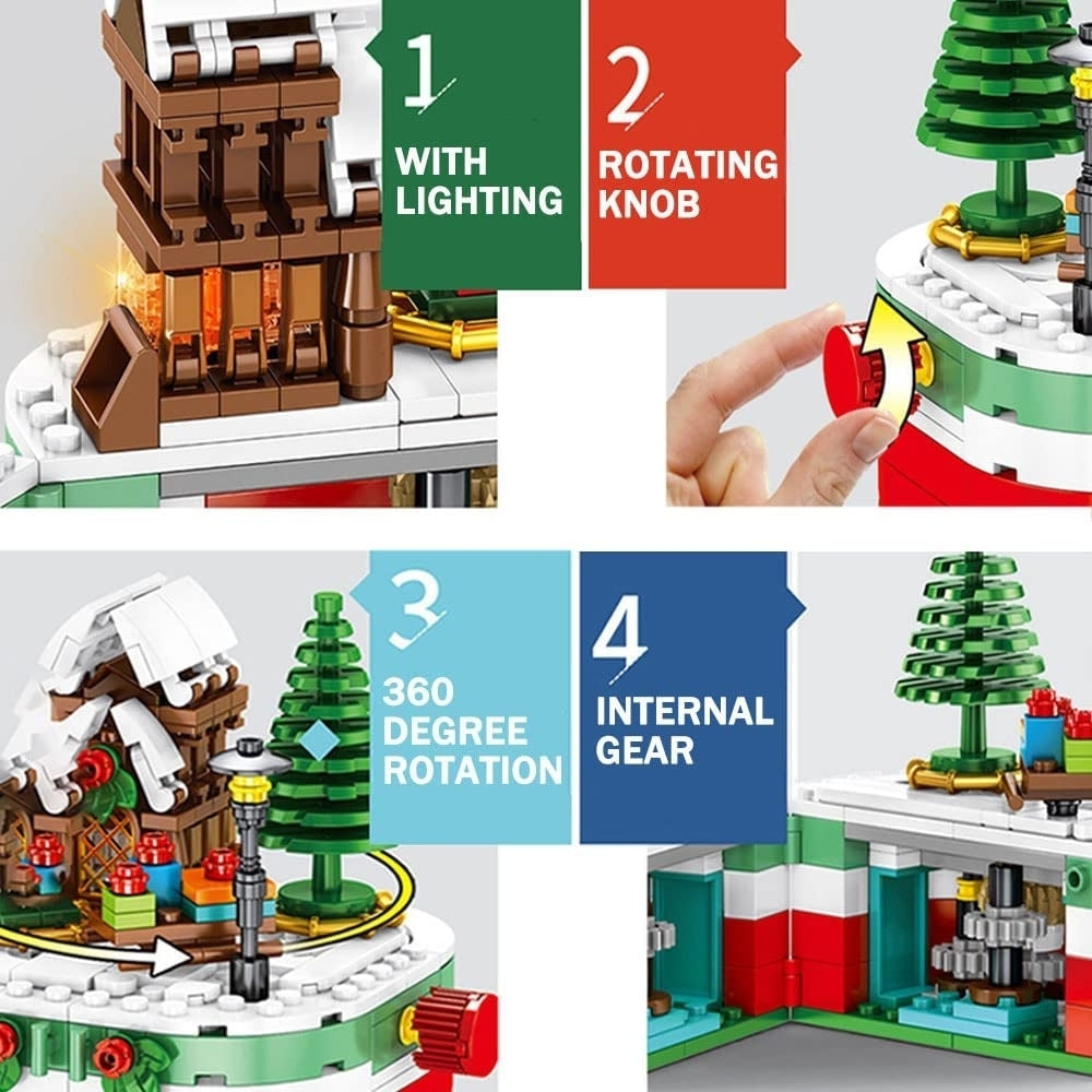 249-Piece: Christmas Building Blocks Toy Set Image 4