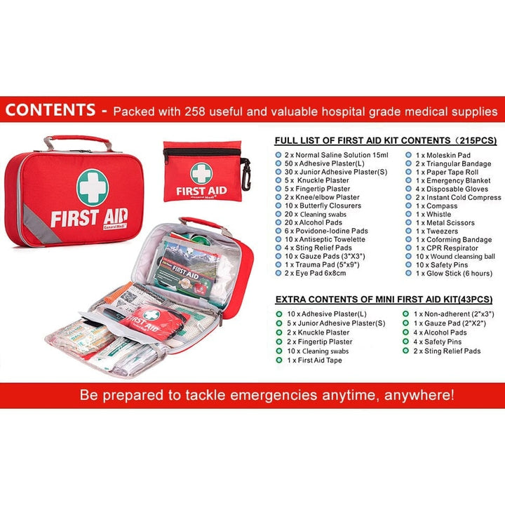 258-Pieces: First Aid Kit Image 10