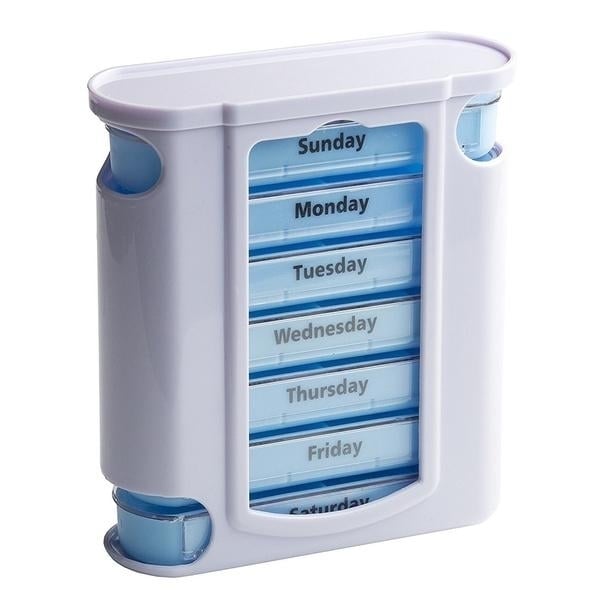 28 Grid Container Organizer Medicine Weekly Storage Pill 7 Day Tablet Sorter Box Case Image 2