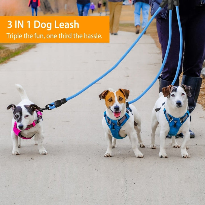 3 Dog Leash Traction Rope Walking Training Lead with Padded Handle Image 8