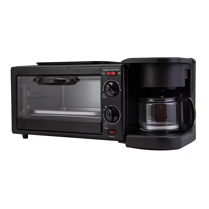 3-in-1 Breakfast Toaster Oven Fryer and Coffee Maker Station Image 2