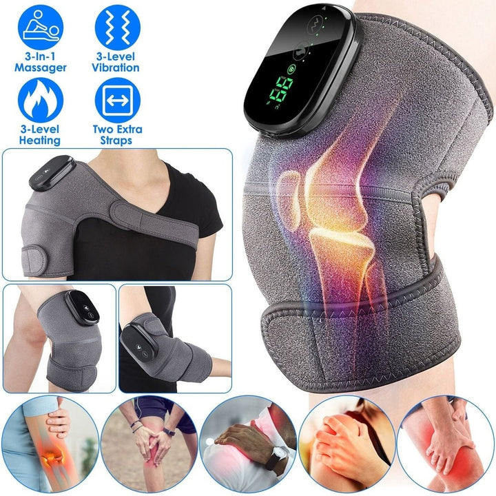 3-in-1 Heated Pads Massager with 3 Level Vibration Image 9