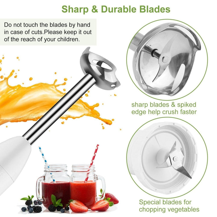 3-in-1 Immersion Hand Blender Multifunctional Stick Image 4