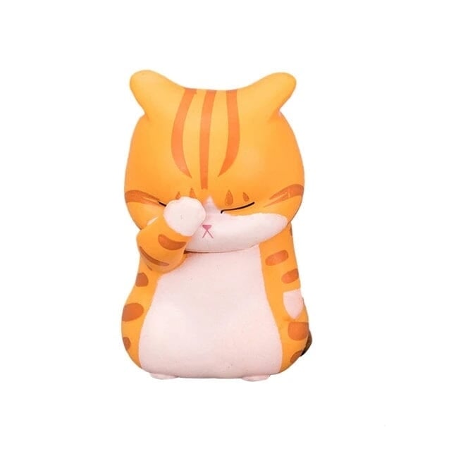 3-Pack: Cute Cat Figurines Miniature Cartoon Animal Decor Image 2