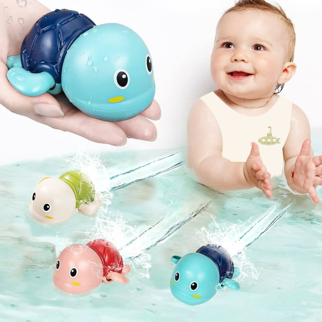 3-Pack: Cute Swimming Turtle Bath Toys Image 1