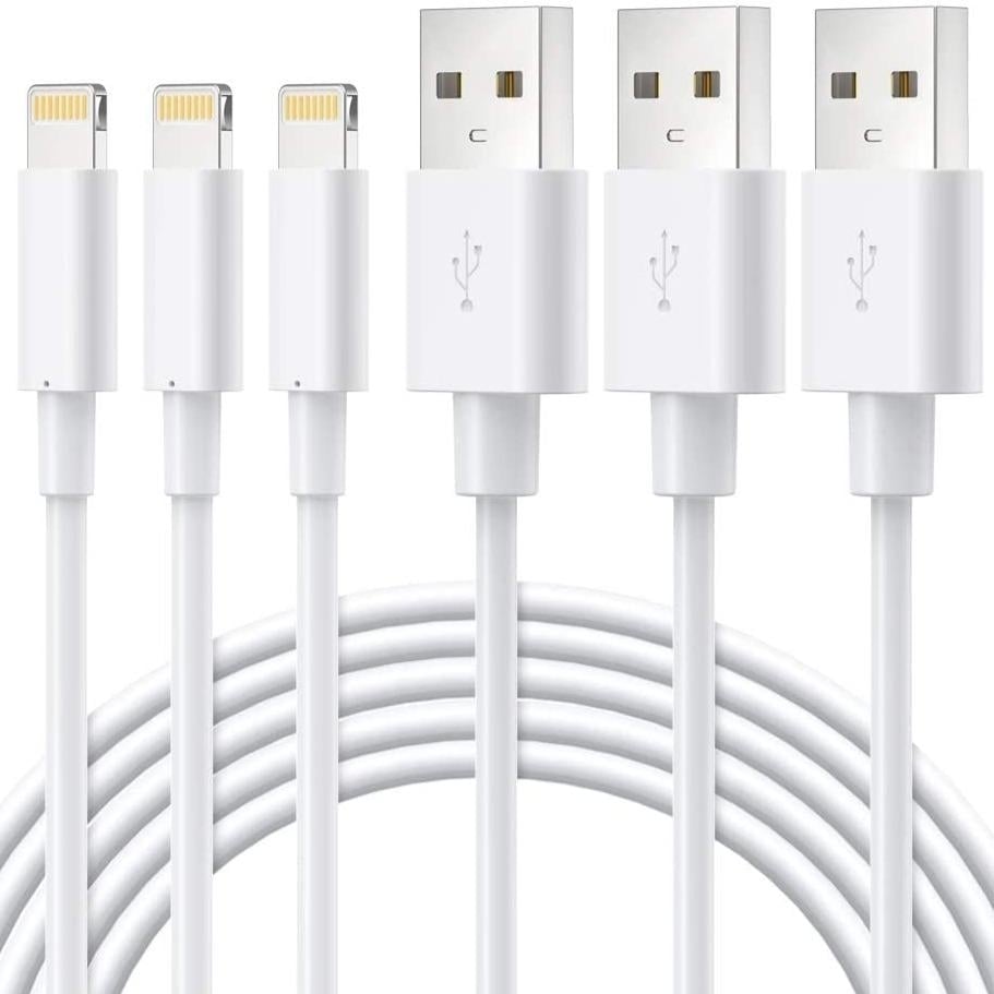 3-Pack: Lightning Cable for Apple iPhone iPad Image 1