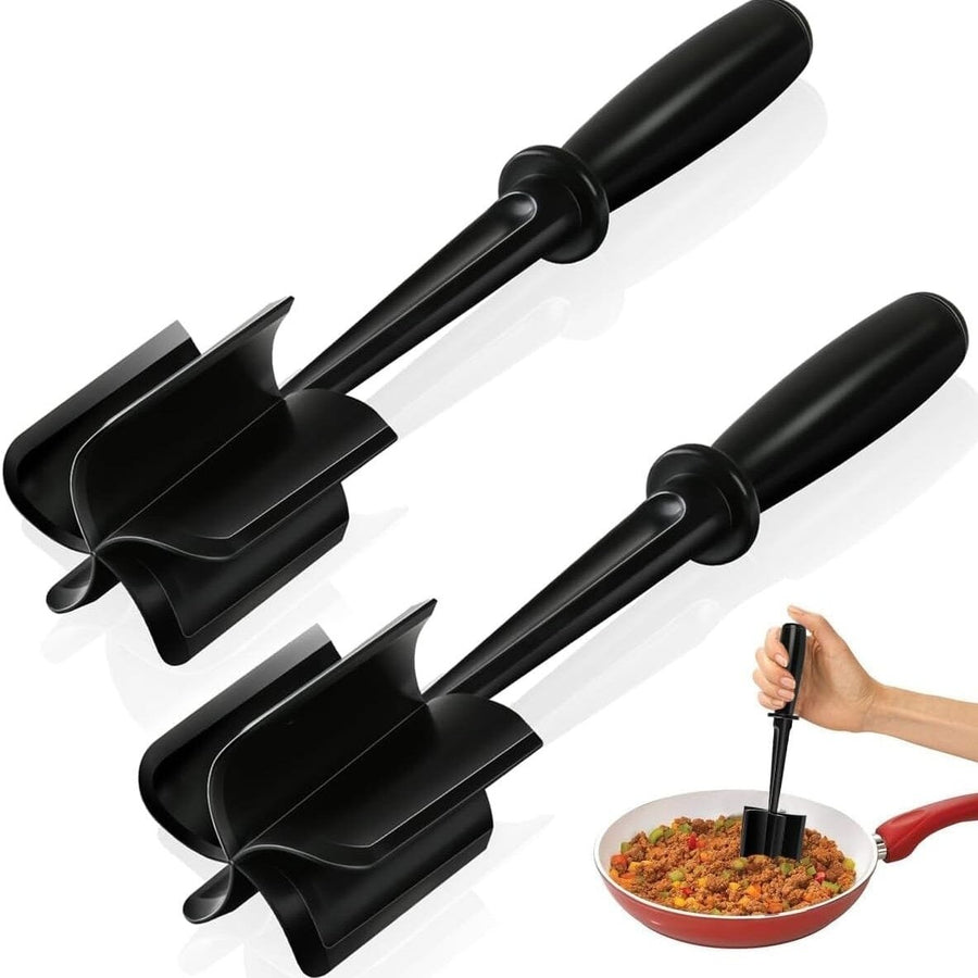 2-Piece Set: Heat-Resistant Nylon Meat Chopper Set Image 1