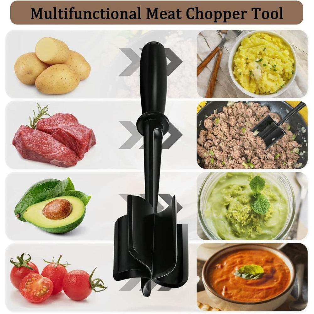 2-Piece Set: Heat-Resistant Nylon Meat Chopper Set Image 2