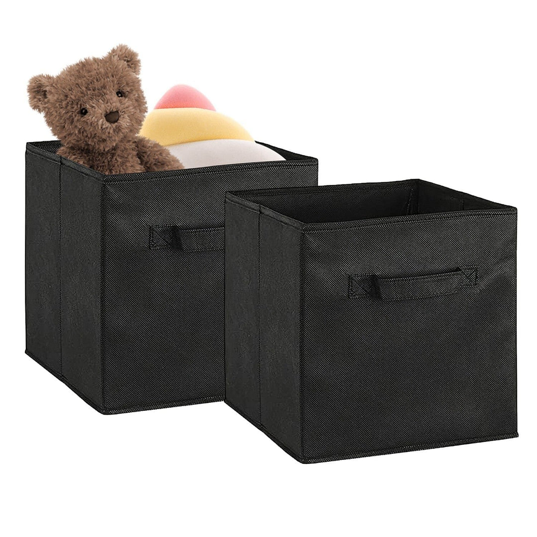 2-Piece Set: Storage Bin Non-Woven Fabric Cube Organizer Image 1