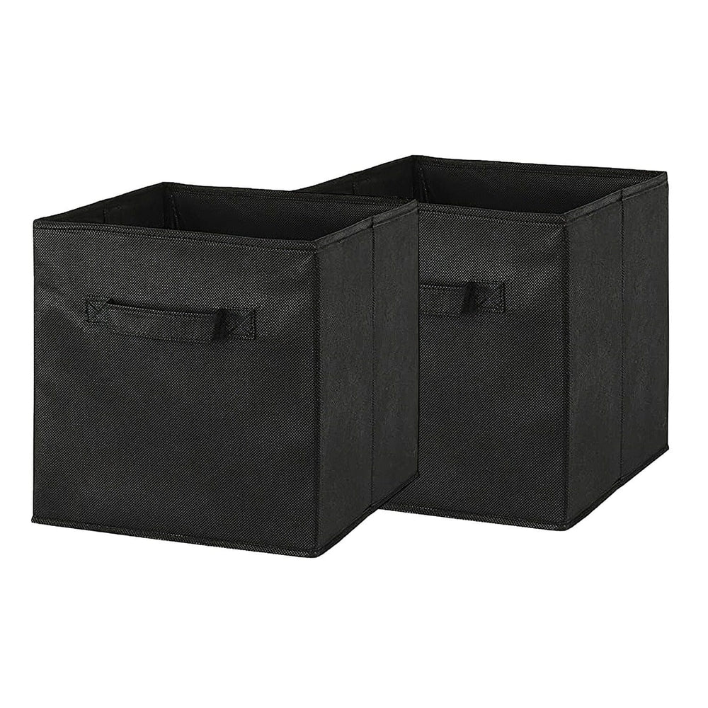 2-Piece Set: Storage Bin Non-Woven Fabric Cube Organizer Image 2