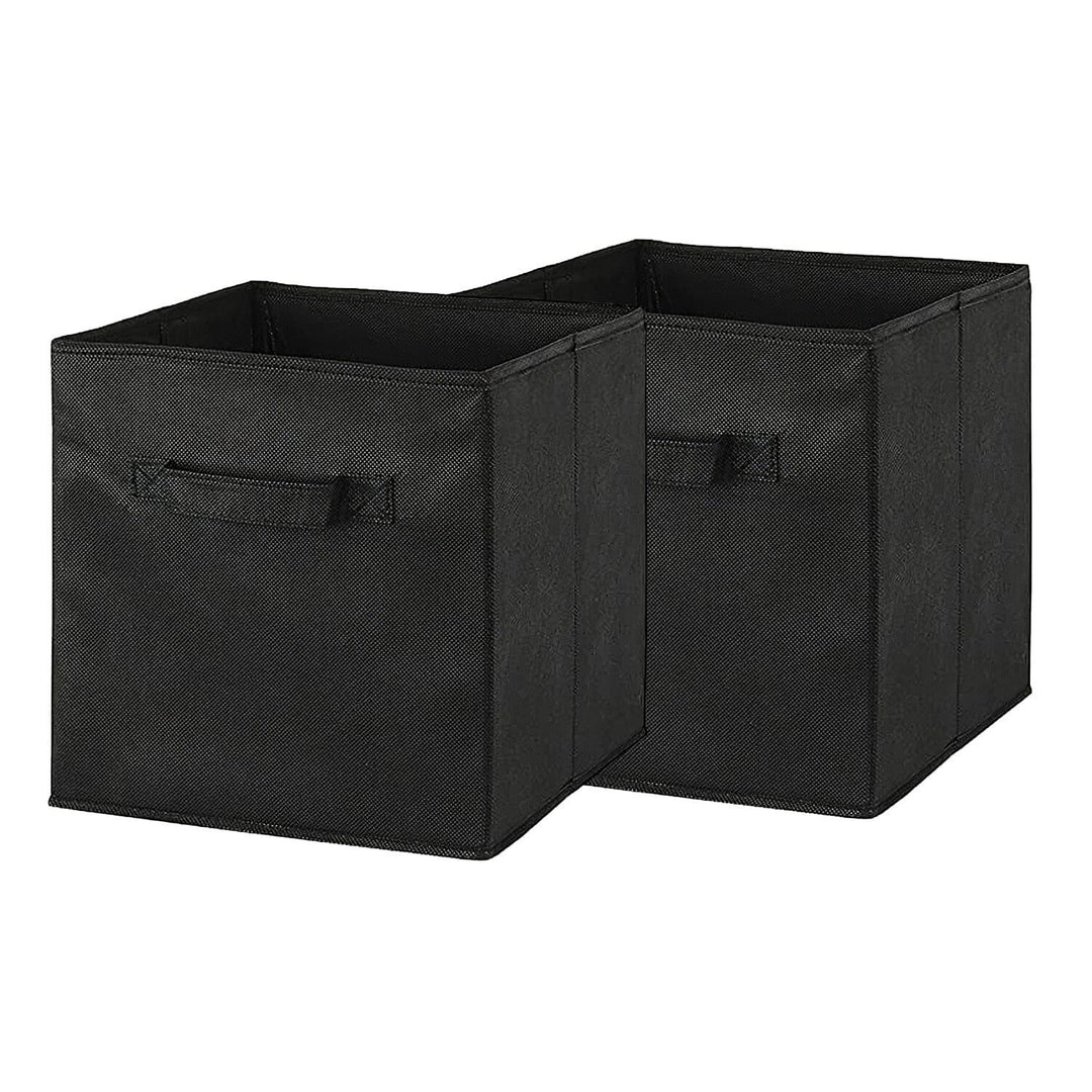 2-Piece Set: Storage Bin Non-Woven Fabric Cube Organizer Image 2