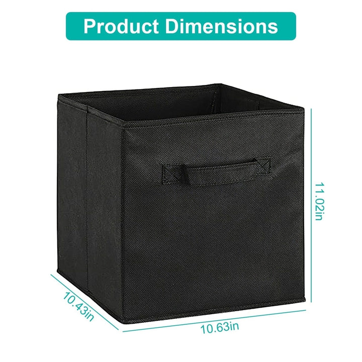 2-Piece Set: Storage Bin Non-Woven Fabric Cube Organizer Image 10