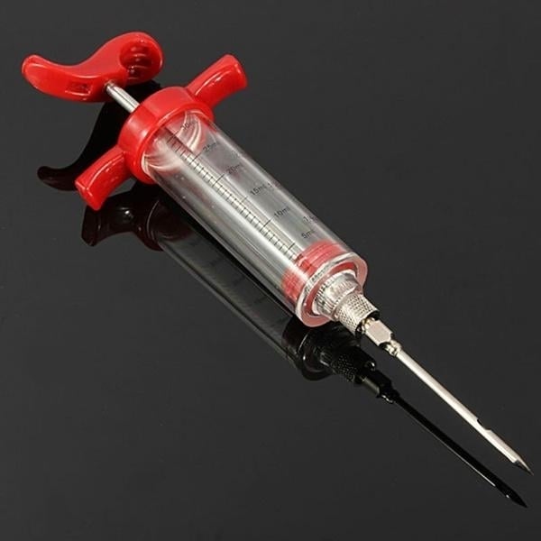 30ml BBQ Meat Marinade Sauce Seasoning Syringe Injector Image 3