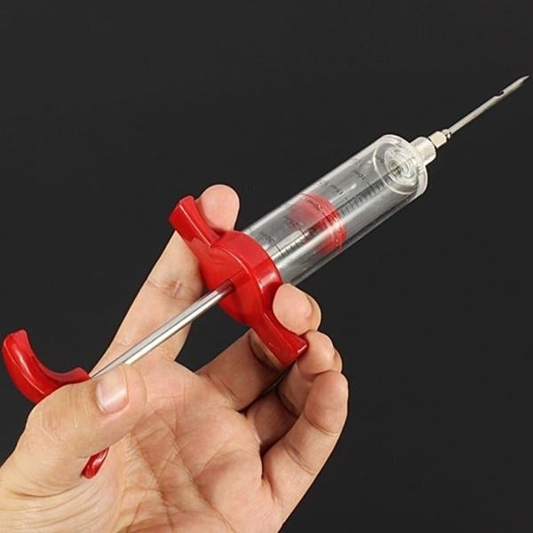 30ml BBQ Meat Marinade Sauce Seasoning Syringe Injector Image 7