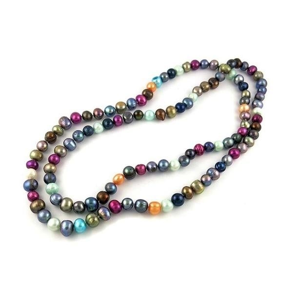 36" Freshwater Pearl Endless Necklace Image 1