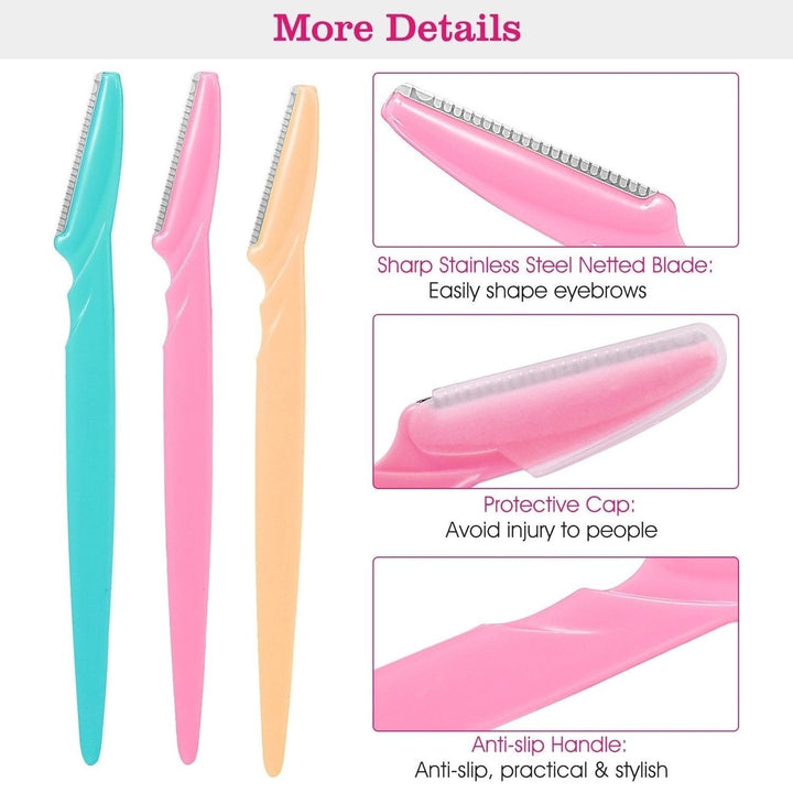 36-Pieces: Women Eyebrow Razor Trimmer Image 2