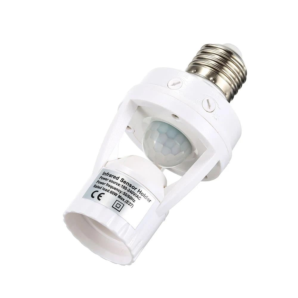 360 Degree Detection PIR Infrared Motion Sensor E27 LED Light Image 2