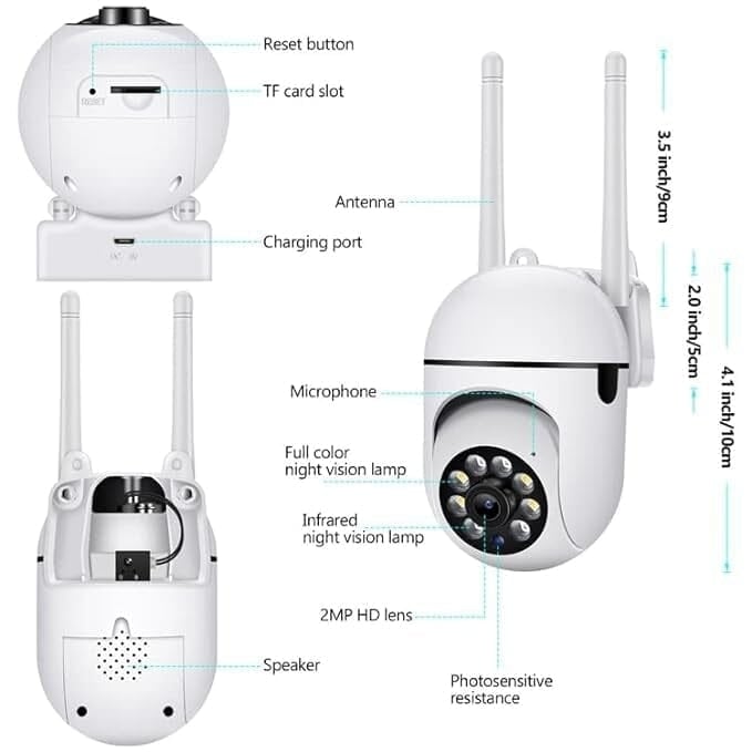 360 Full HD Wi-fi Wireless IP CCTV Security Camera Image 2