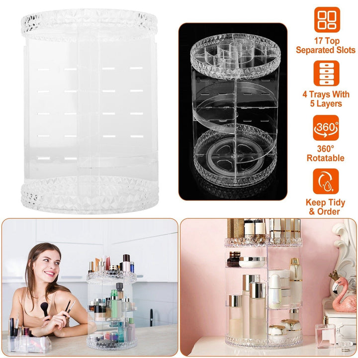 360 Rotating Make Up Organizer Image 8