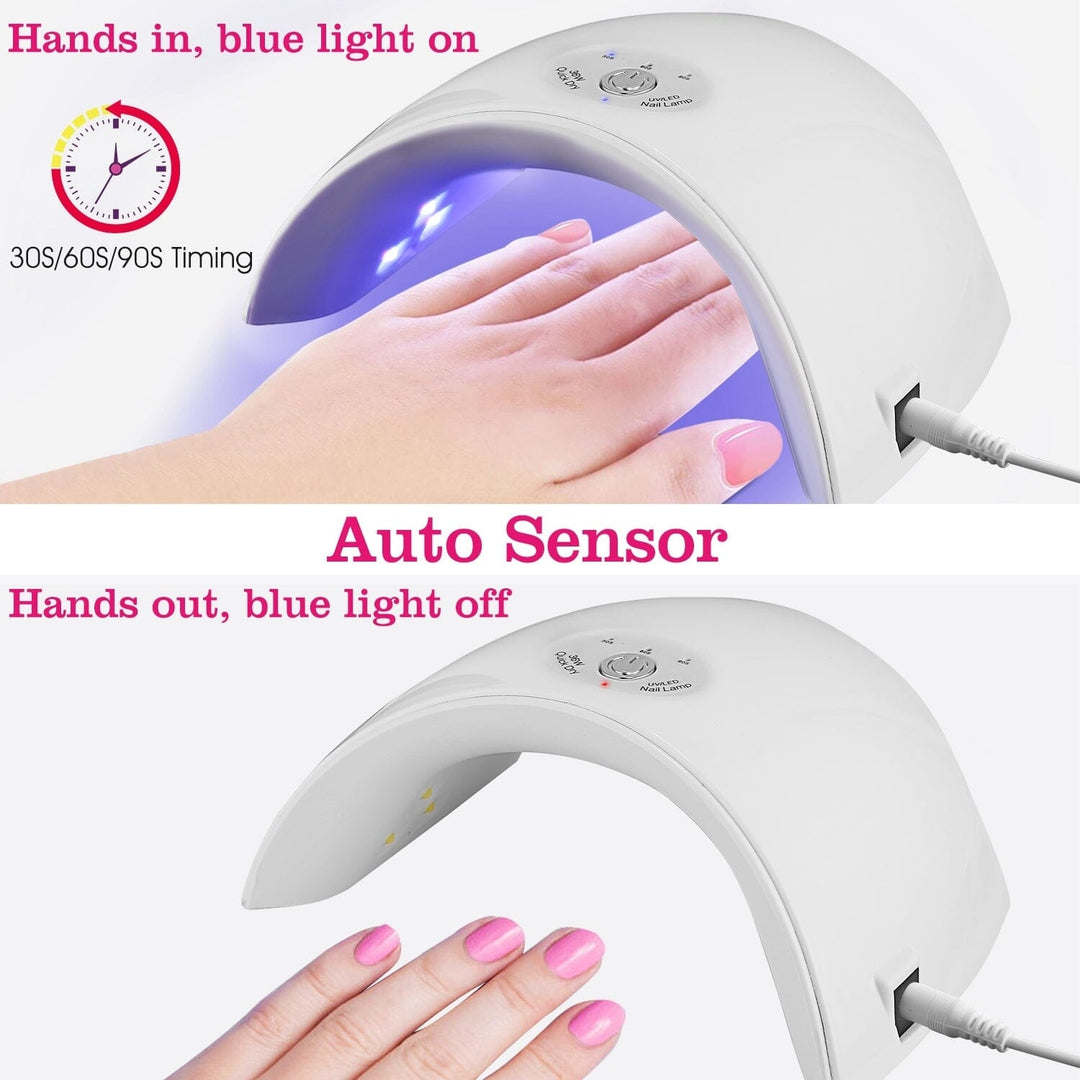 36W UV LED Lamp Nail Gel Dryer 12 LED Sensor Gel Curing Machine Image 6