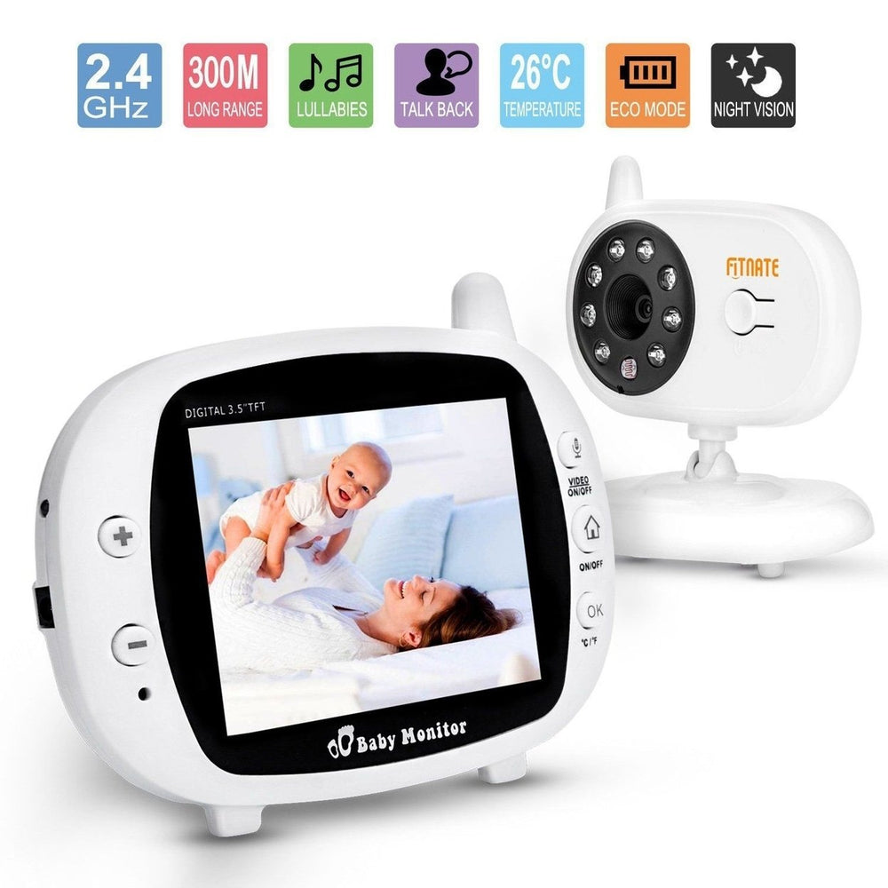 3.5" Audio Video Baby Monitor Wireless Digital Camera Night Vision Safety Viewer Image 2