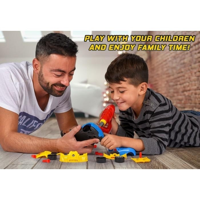 30-Piece: Kids Take Apart Racing Car Toy Construction Play Set Image 4