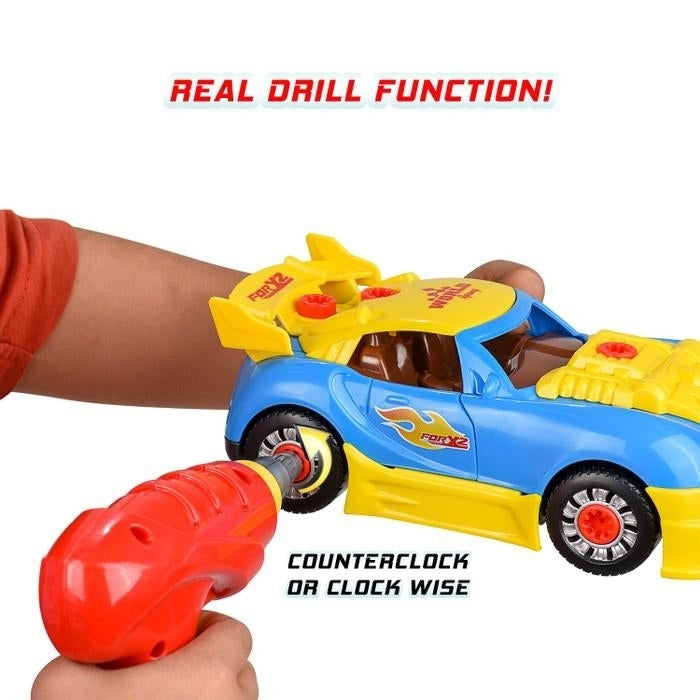 30-Piece: Kids Take Apart Racing Car Toy Construction Play Set Image 7