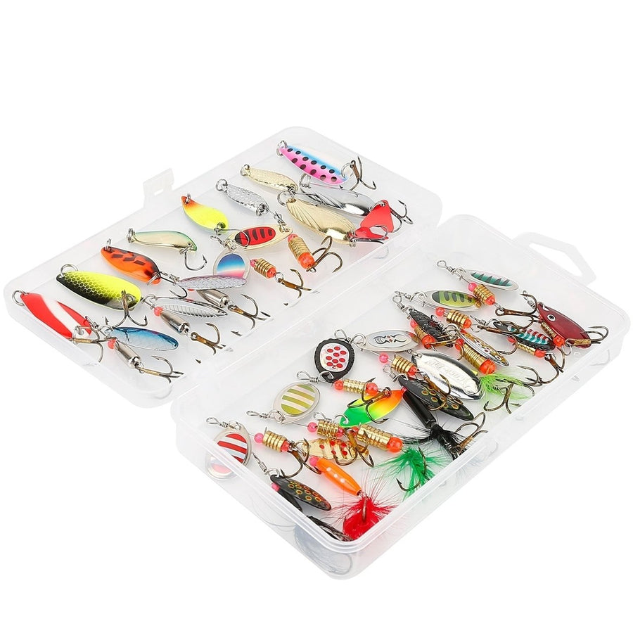 30-Piece: Fishing Metal Spoon Lures Kit Image 1