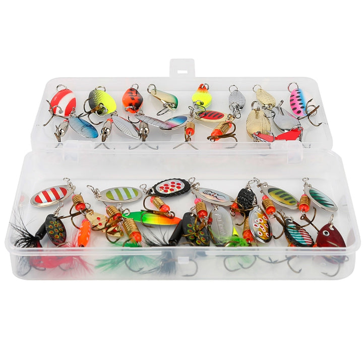 30-Piece: Fishing Metal Spoon Lures Kit Image 3