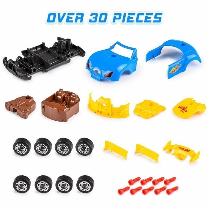 30-Piece: Kids Take Apart Racing Car Toy Construction Play Set Image 9