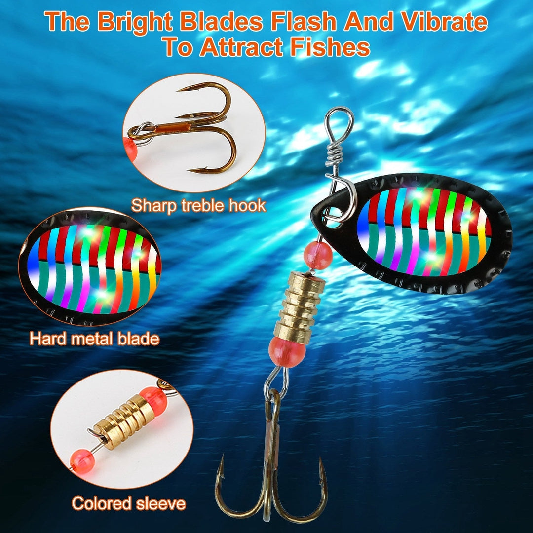 30-Piece: Fishing Metal Spoon Lures Kit Image 6